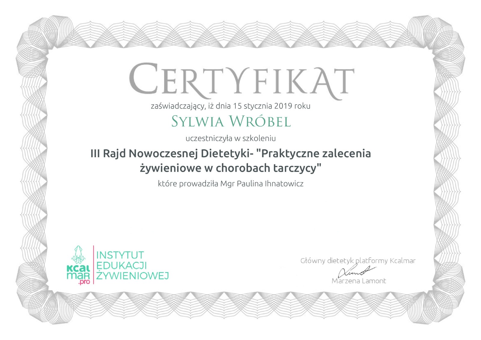Certyfikat